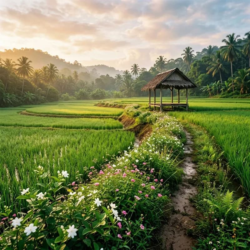 Haruman Kasih di Tepian Sawah