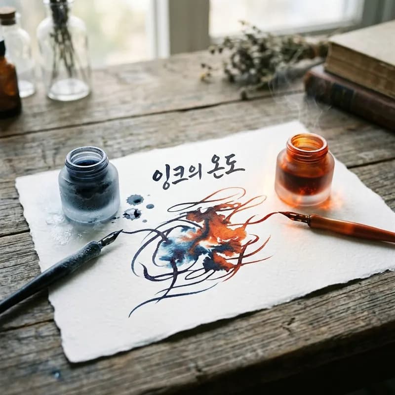 잉크의 온도