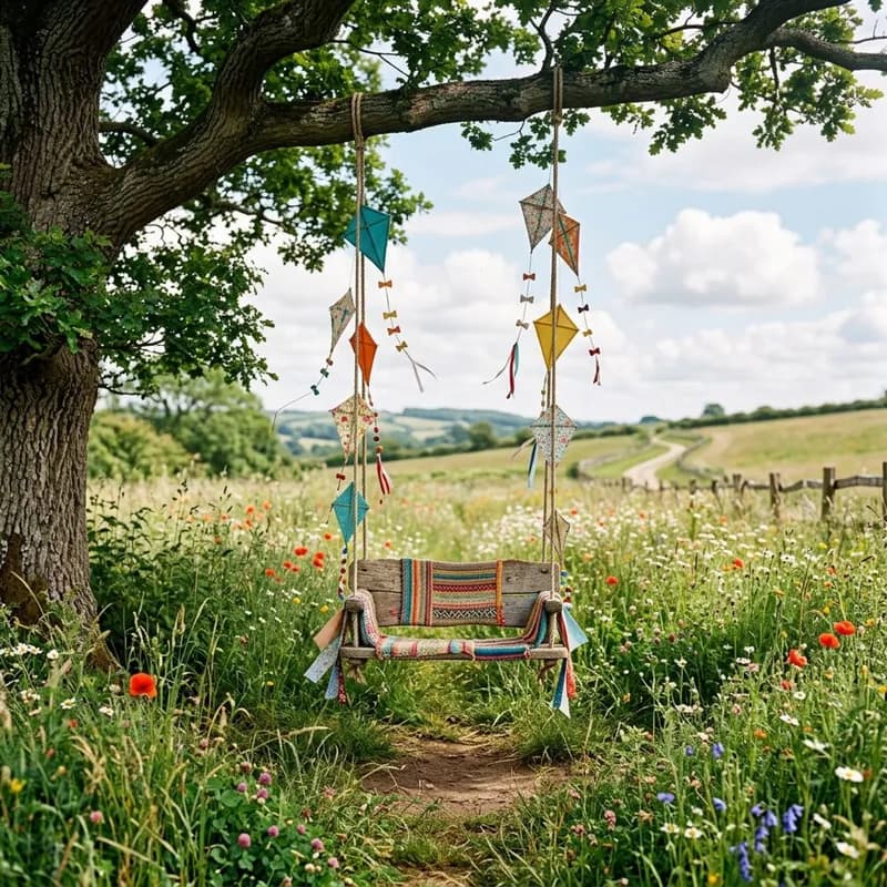 Kite-Tailed Meadow Swing