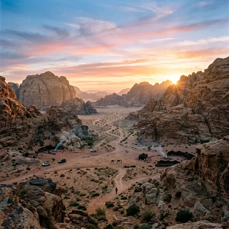 نور الفجر والوادي