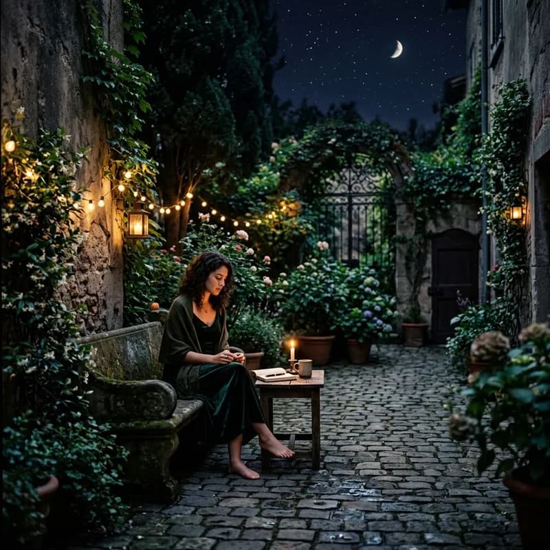 Midnight Courtyard Reverie